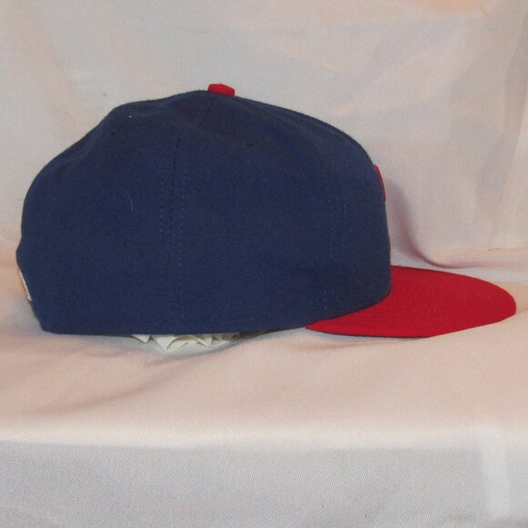 Phillies Blue and Red New Era 59Fifty Baseball Cap Size 7 5/8 New Without Tags - Picture 4 of 6